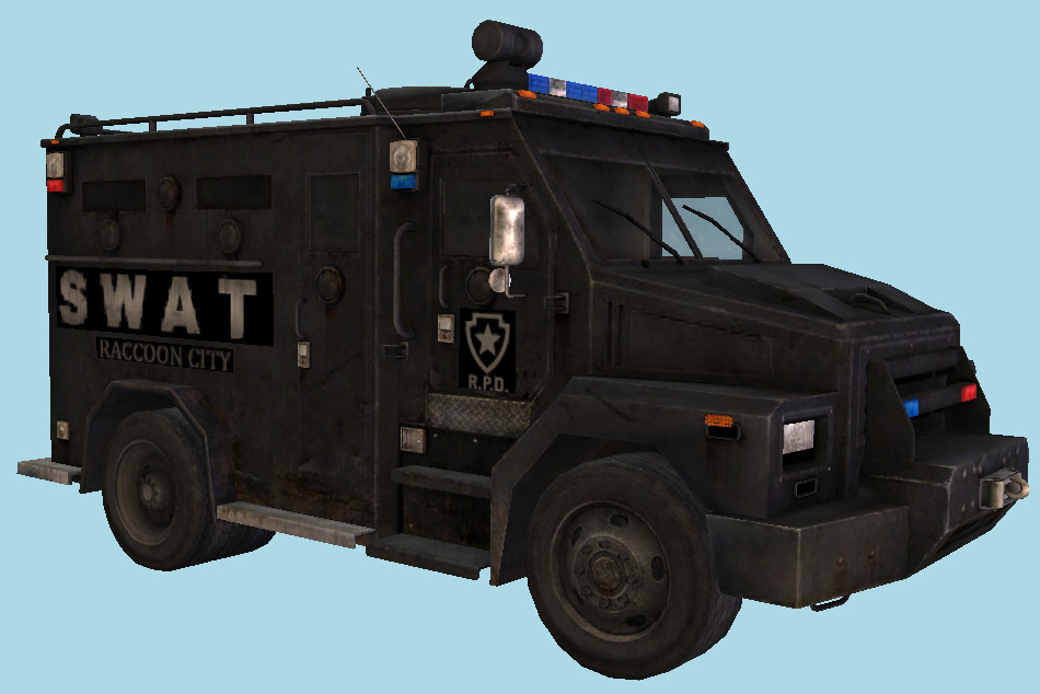 Van SWAT Truck 3d model